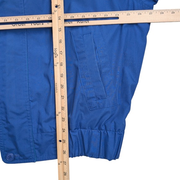Vintage London Fog Windbreaker Jacket Mens Size Large Blue 80s 90s Pockets - Picture 7 of 8
